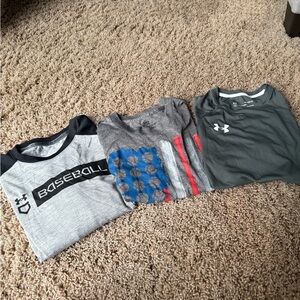 Under Armour and Tek Gear Baseball Shirt Bundle - Athletic Material